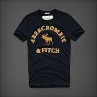 heren abercrombie fitch korte tees moose logo donkerblauw zwart geel Outlet Utrecht zosvu684